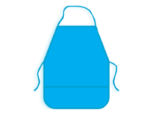 Накидка для труда 490*390мм "Голубая"