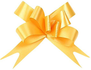 Бант подарочный,  матовый, 1,8см, ассорти, 1 шт