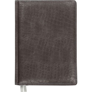 Ежедневник недат. А5 Attomex Croco 320стр., черный, тв.обл.,кожзам., ляссе, 70гр/м2