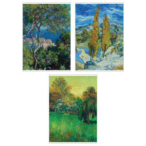 Тетрадь А4  96л кл. скоба Полиграф Принт "Пейзажи" ВД-лак, белизна 60-65%