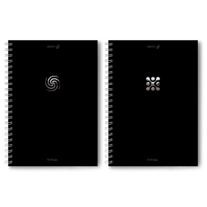 Тетрадь А4  96л кл. гребень Светоч "Строгий стиль"