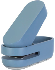 Дырокол Deli 10 лист. на 1 отверстие, пластик, голубой