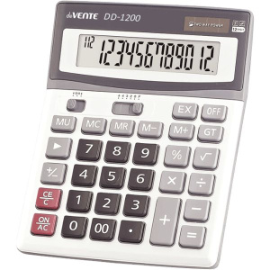 Калькулятор  12 разр. deVENTE" DD-1200  настольный, черный