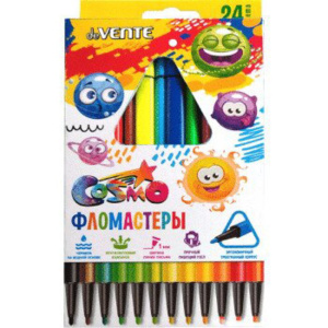 Фломастеры  12цв "deVENTE. Trio", трехгранные, вент. колпачок, подвес
