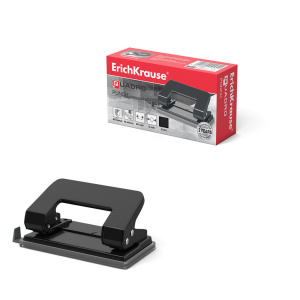 Дырокол EK Quadro 10 лист, металл, ассорти