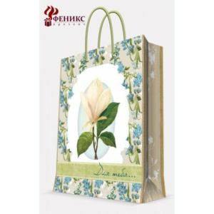 Пакет подар. бумажн. 26*32*13 см, Летние цветы