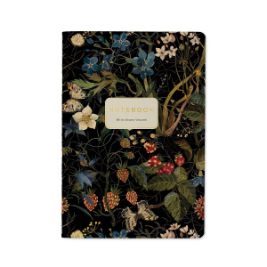 Записная книжка А5  40л. картон, сшивка "Лесные ягоды" кл.