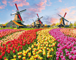 Календарь Трио металл+объем  295*720мм на 2026г.  Цветочное поле