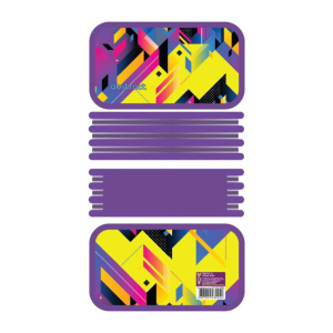 Пенал 3 отд. (190*105*60) молния, лам.картон, ткан.торец "Яркая абстракция"