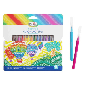 Фломастеры  18цв "Классические", картонная коробка