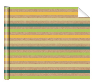 Бумага упаковочная крафт 70*100см "Полосы"