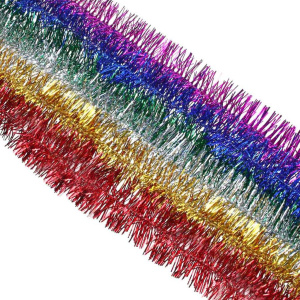 Мишура d=  9см, 2м, ПВХ, 6 цветов