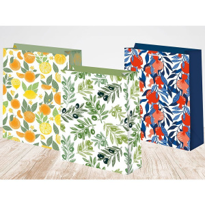 Пакет подар. бумажн. 22*31*10 см 157гр/м2  Микс ягодный