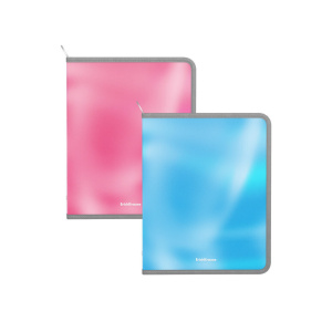 Папка д/тетрад. А5 (245*200*10) 1отд. молния вокруг, пластик "Glossy Bubble Gum",арома, ассорти