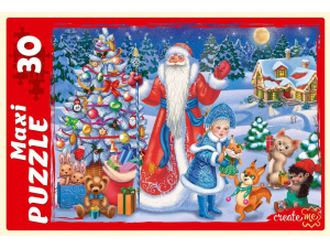 Пазлы  30 элементов МЕГА "Новогодние подарки"