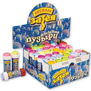 Мыльные пузыри "Весёлая затея" 60мл, ассорти
