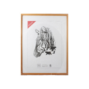 Фоторамка дерево 40*50см. №1703 (Желтая)