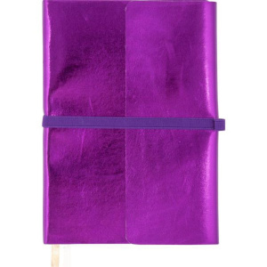 Ежедневник недат. А5 deVENTE Jardin 320стр., фолетовый металлик, тв.обл.,кожзам.,ляссе, 70гр/м2