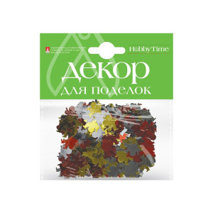 Пайетки фигурные "Новый год. Колокольчики. Набор №28" (3 вида)