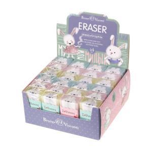 Ластик  BV HappyGraphix. Зайчики, 3 вида