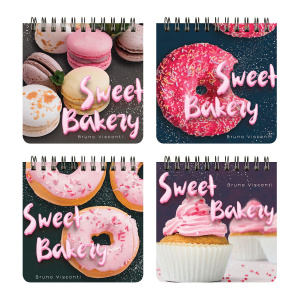 Блокнот 90*90мм пласт.обл.  60л "Pocket journal. Донат рулит!" лин