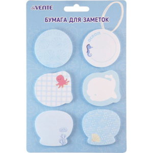 Набор с липким краем "deVENTE. Sea Life"  45x45 мм , 6x20 л.