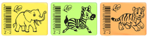 Ластик  Луч " ZOO "Z2 35*25*8 мм, флуоресцентный, ассорти