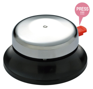 Звонок настольный, хромированный_NEW