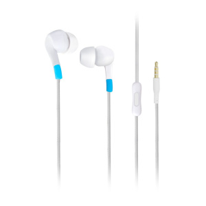 Гарнитура внутриканальная Smartbuy A7, белая, микрофон, пульт управления