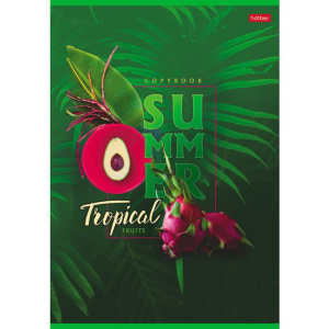 Тетрадь А4  80л кл. скрепка "Тропическое лето"