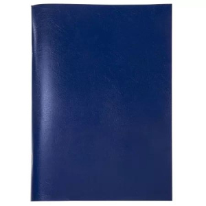 Тетрадь А4  96л ЛИН. скоба бумвинил Hatber "Синяя" белизна 98%