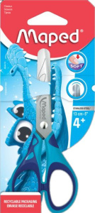 Ножницы детские MAPED "ESSENTIALS SOFT" 13см, симметричные, прорезин. ручки