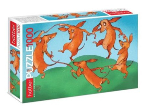 Пазлы 1000 элементов  680*480мм. "Таксы-Матисс"