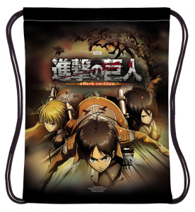 Мешок для обуви 1 отд, 330*420 "Атака Титанов. Сезон 1-3"