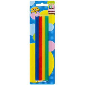 Свечи для торта "Ассорти" 17см 24шт