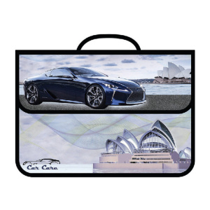 Папка А4 с ручками ткан, на липучке  Luhury and style, пластик