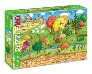 Пазлы  160 элементов  330*220мм.  "На природе..."