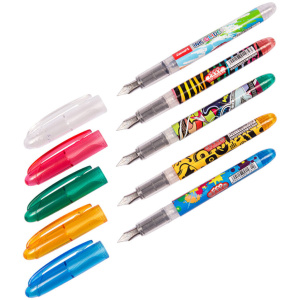 Ручка перьевая Luxor "Ink Glide", ассорти, в компл. 1 картридж