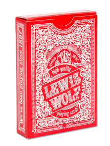 Карты игральные 54шт,  "Lewis &amp; Wolf" red, пластик