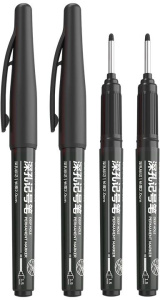 Маркер перманентный 1,5 мм  черный, для разметочных работ