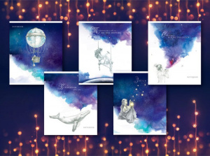 Тетрадь А5 48л кл. ПЗБМ "Сон о чём-то большем" софт-тач, белизна 100%