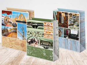 Пакет подар. бумажн. 33*45*10см, 150гр/м Микс мужской