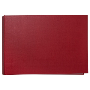 Папка д/дипломных работ А4, без бумаги, без надписи, Красная, горизонтальная