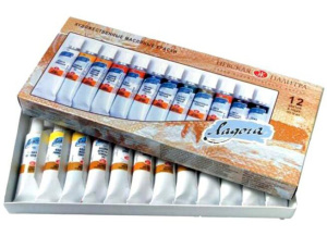 Краски масляные худож.  Ладога 12цв*18 мл картон