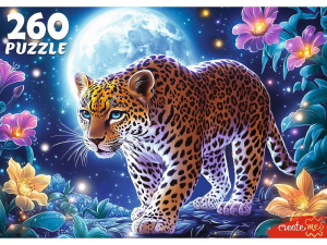 Пазлы  260 элементов  237*330мм. "Лунный леопард"