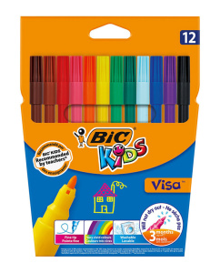 Фломастеры  12цв "BIC Visa Kids"