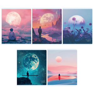 Тетрадь А5  96л кл. Полиграф Принт "На заре" УФ-лак