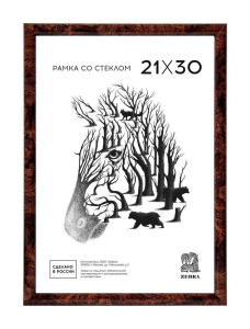 Фоторамка пластик 21*30 №501 (Коричневый)
