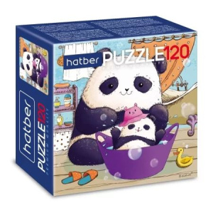 Пазлы  120 элементов  150*150мм.  "Забавные панды" Premium