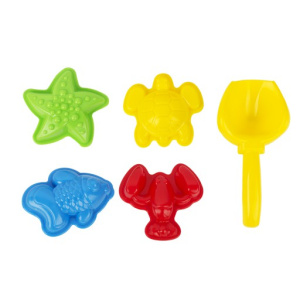Набор игрушек. "Море" 4 формочки, совок